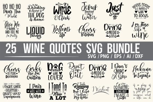 Download Wine Quotes SVG Bundle - Svg bundle Collection