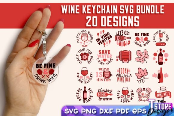 Download Wine Keychain SVG Bundle | Wine Quotes - Svg bundle Collection