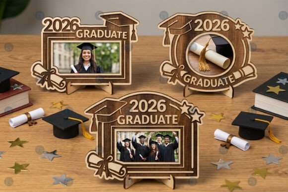 Download 2026 Graduation Photo Frame SVG Bundle - Svg bundle Collection