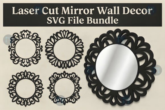 Download Laser Cut Mirror Wall Decor SVG Bundle - Svg bundle Collection