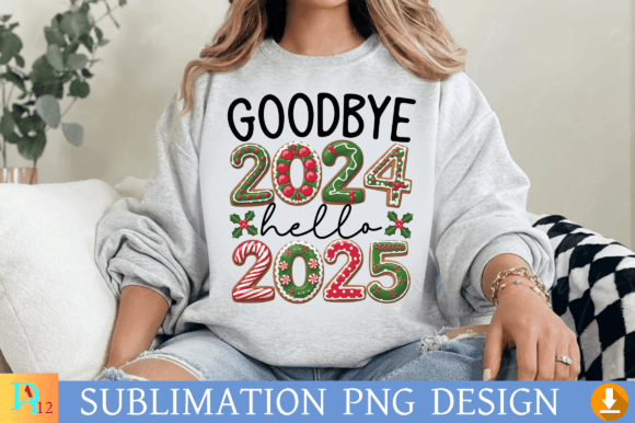 Download Goodbye 2024 Hello 2025 PNG Design - 2025 Collection
