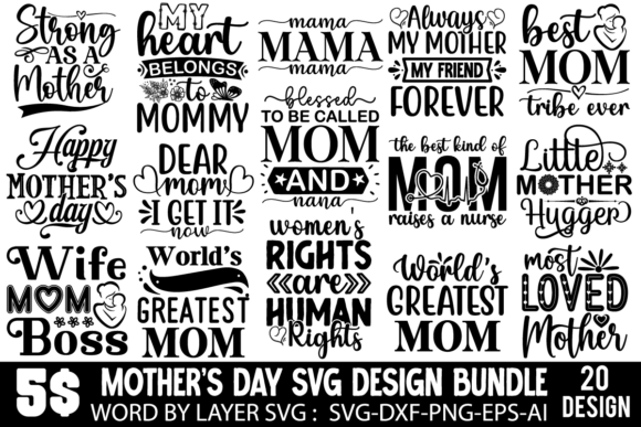Download Mother's Day SVG Bundle, Mom SVG - Svg bundle Collection