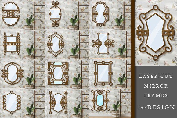 Download Laser Cut Mirror Frames SVG Bundle - Svg bundle Collection