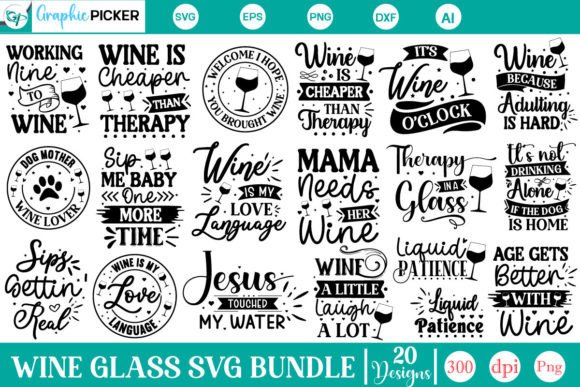 Download Wine Glass SVG Bundle, Wine Quotes SVG - Svg bundle Collection
